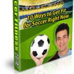 Man holding a soccer ball for soccer fitness
